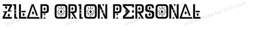 Zilap Orion Personal字体转换